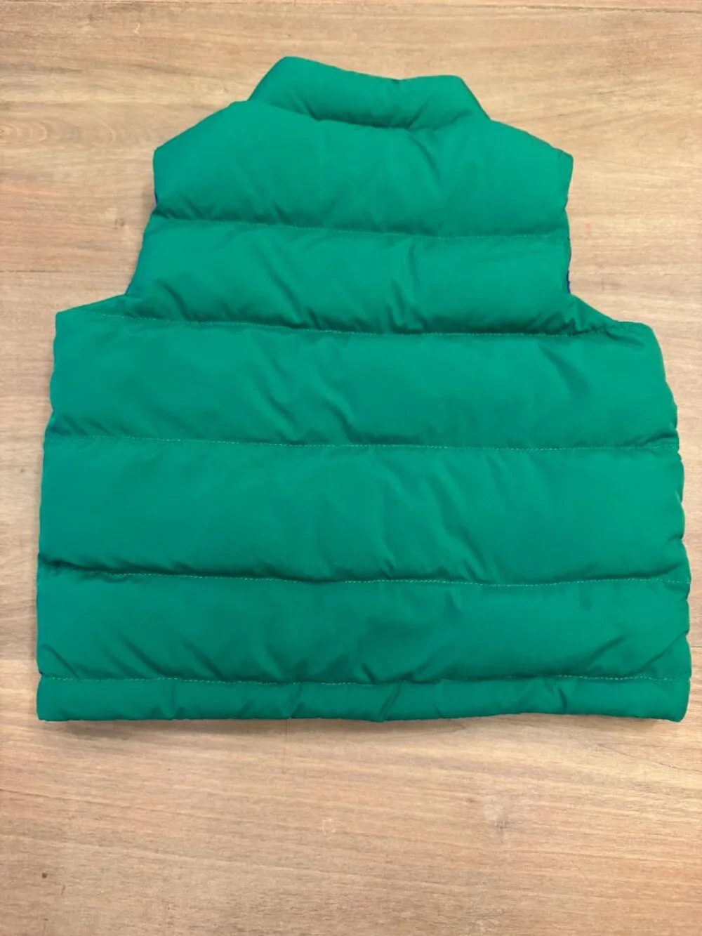 Polo Ralph Lauren Reversible Down Puffer Vest Green/Blue - Size 4/5